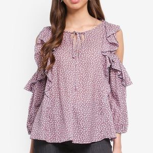 French Connection cold shoulder top